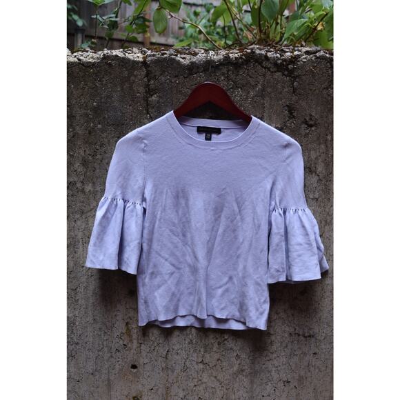 Banana Republic Lilac Ruffle Sleeve Knit Top - XS - Picture 1 of 4